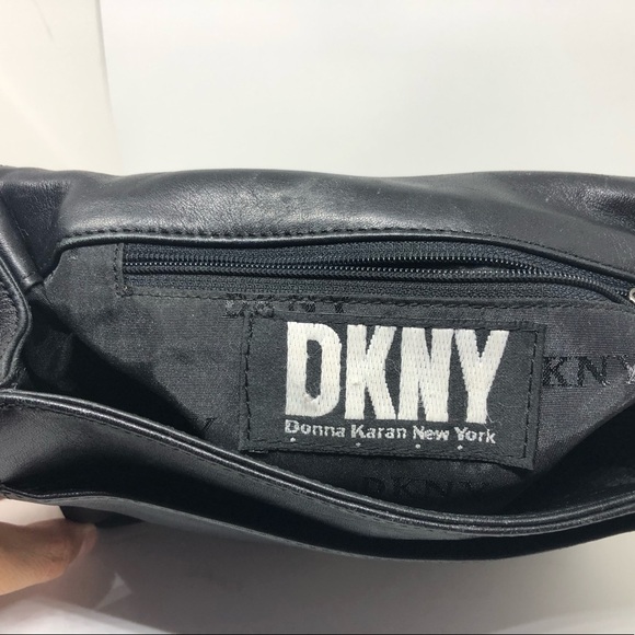 DKNY black leather purse. - Picture 4 of 4